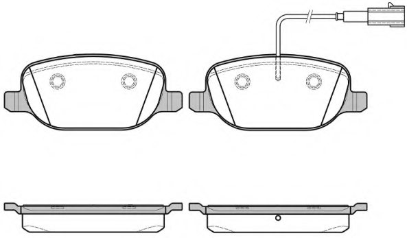 WOKING P9783.12 Brake Pad Set, disc brake